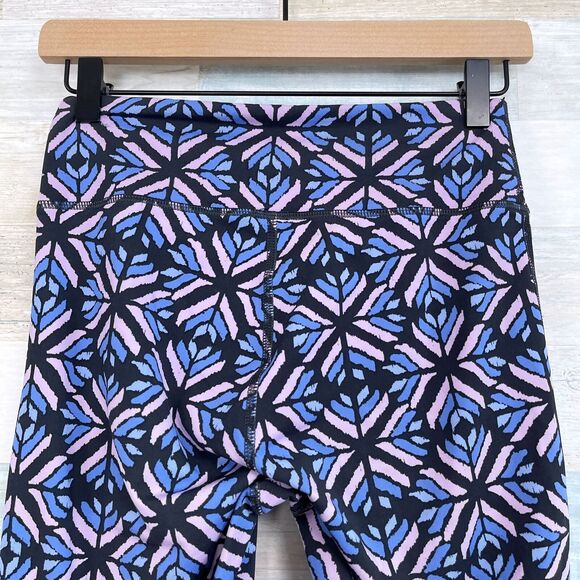 Aerie Cut Out Hem Leggings Black Blue Purple Mid Rise Yoga Active Womens Small - Picture 5 of 7